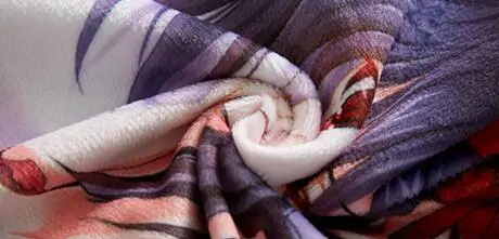 Plyschtyg (Plush) för dakimakura-fodral med fluffig mikrofiberstruktur